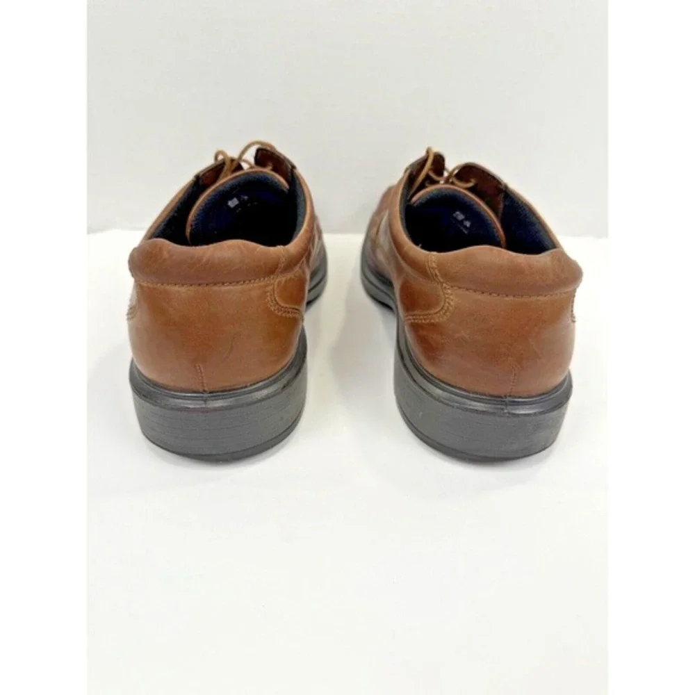 Ecco‎ Helsinki Casual Dress Shoes Men's 44 US 10-10.5 Brown Leather Lace Up GUC